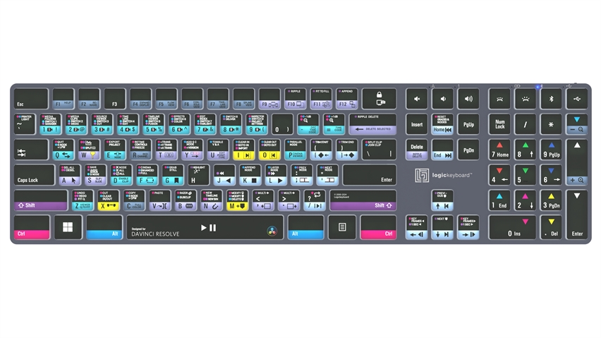 DaVinci Resolve<br>TITAN Wireless Backlit Keyboard - Windows<br>